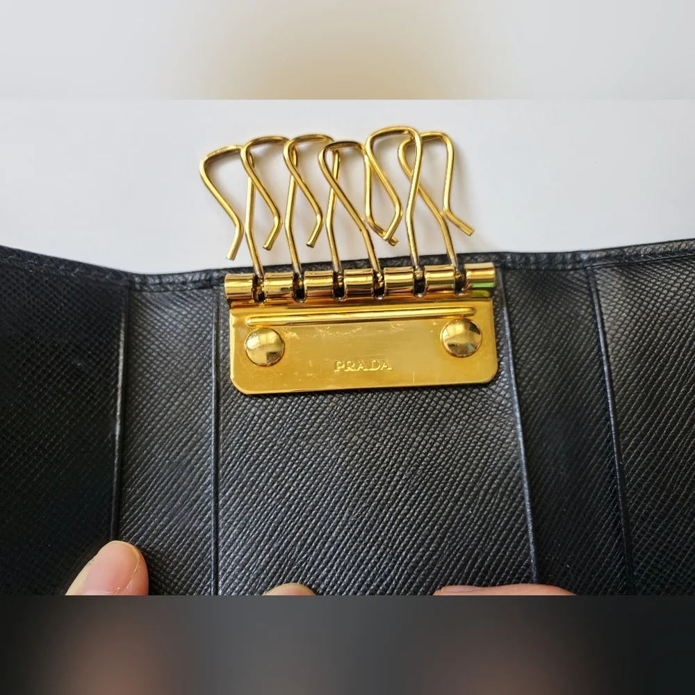 Prada Women's Saffiano Leather Key Holder - Picture 11 of 13